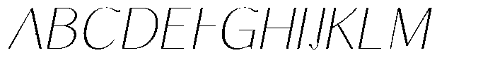 Molgrine Thin Italic Font UPPERCASE