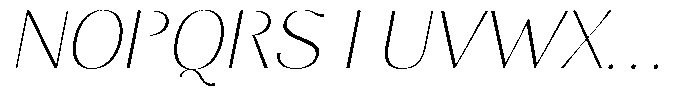 Molgrine Thin Italic Font UPPERCASE