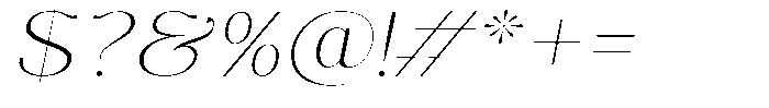 Molgrine Thin Sem Exp Italic Font OTHER CHARS
