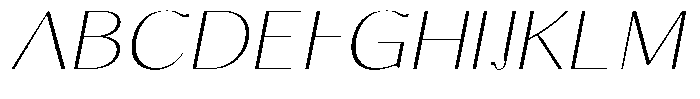 Molgrine Thin Sem Exp Italic Font UPPERCASE