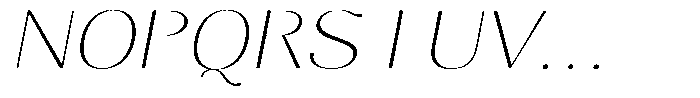Molgrine Thin Sem Exp Italic Font UPPERCASE