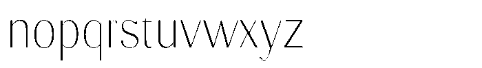 Molgrine Thin Semi Condensed Font LOWERCASE