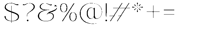 Molgrine Thin Semi Expanded Font OTHER CHARS