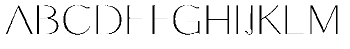 Molgrine Thin Semi Expanded Font UPPERCASE