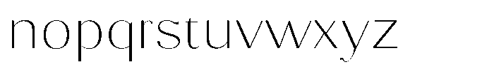 Molgrine Thin Semi Expanded Font LOWERCASE