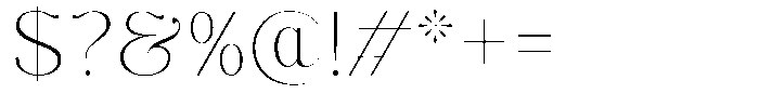 Molgrine Thin Font OTHER CHARS