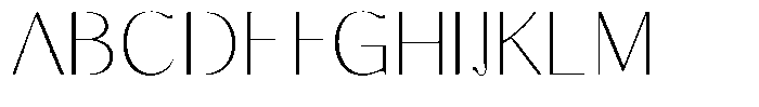 Molgrine Thin Font UPPERCASE