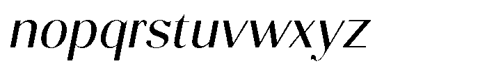 Molgrine Variable Black Italic Font LOWERCASE