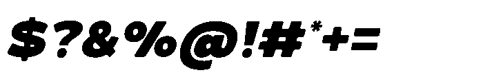 Molia Oblique Black Font OTHER CHARS