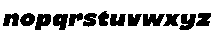 Molia Oblique Black Font LOWERCASE