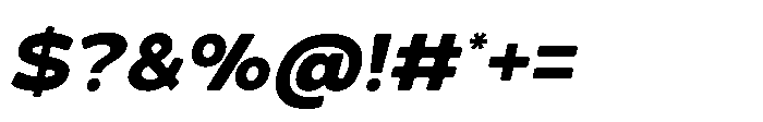 Molia Oblique Bold Font OTHER CHARS