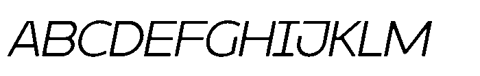 Molia Oblique Light Font UPPERCASE