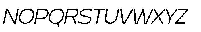 Molia Oblique Light Font UPPERCASE