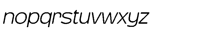 Molia Oblique Light Font LOWERCASE