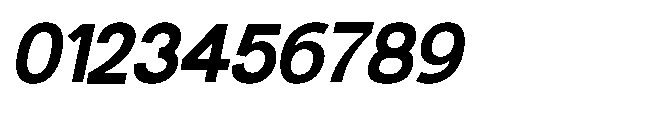 Molisans Bold Slanted Font OTHER CHARS