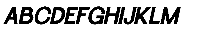Molisans Bold Slanted Font UPPERCASE