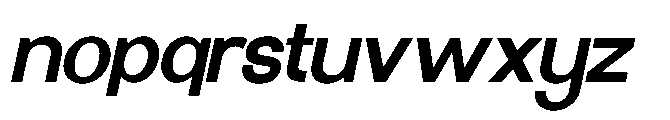 Molisans Bold Slanted Font LOWERCASE