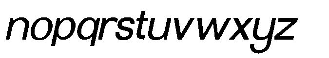 Molisans Medium Slanted Font LOWERCASE