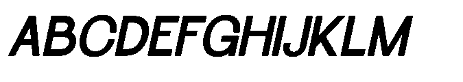 Molisans Semi Bold Slanted Font UPPERCASE