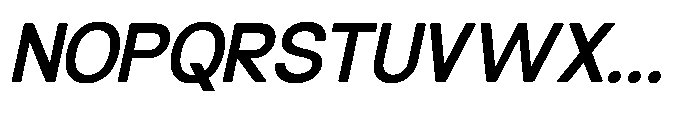 Molisans Semi Bold Slanted Font UPPERCASE