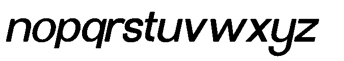 Molisans Semi Bold Slanted Font LOWERCASE