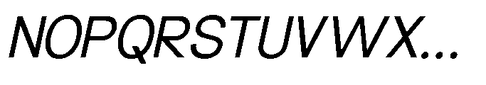 Molisans Slanted Font UPPERCASE
