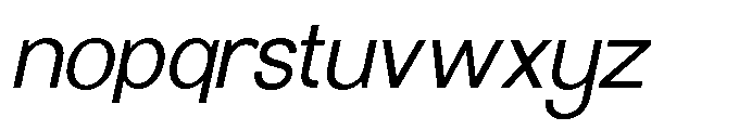 Molisans Slanted Font LOWERCASE