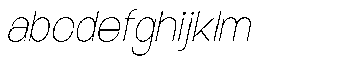 Molisans Thin Slanted FONT