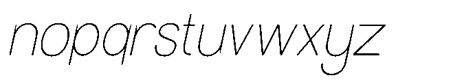 Molisans Thin Slanted Font LOWERCASE