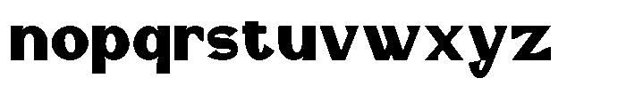 Molla Divina Black Font LOWERCASE