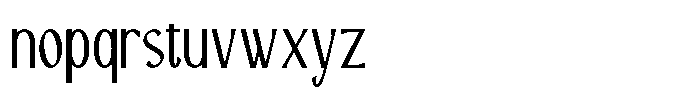 Molla Divina Thin Font LOWERCASE