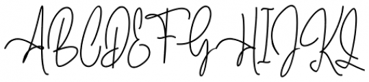 Mollaroid Signature Regular Font UPPERCASE