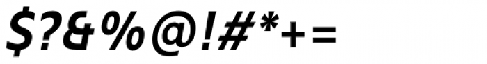 Mollen Semi Bold Narrow Italic Font OTHER CHARS