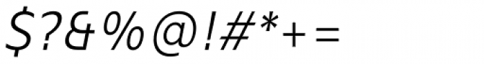 Mollen Semi Light Narrow Italic Font OTHER CHARS