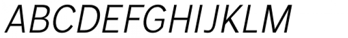 Mollen Semi Light Narrow Italic Font UPPERCASE