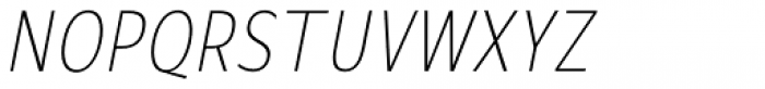 Mollen Thin Condensed Italic Font UPPERCASE