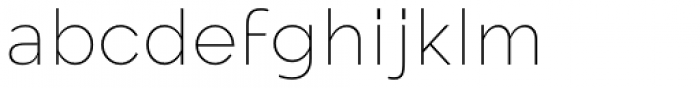 Mollen Thin Font LOWERCASE