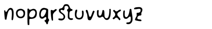 Mollges Blur Font LOWERCASE