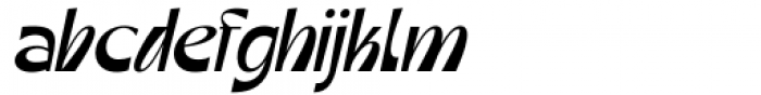 Mollie Rocky Light Italic Font LOWERCASE