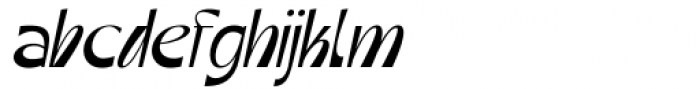 Mollie Rocky Thin Italic Font LOWERCASE