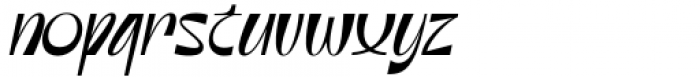 Mollie Rocky Thin Italic Font LOWERCASE