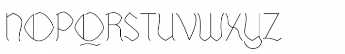 Mollis Gothic Thin Font UPPERCASE