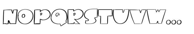 Mollusca Font Trio Display Outline Font UPPERCASE
