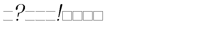 Molten Bold Slant Font OTHER CHARS