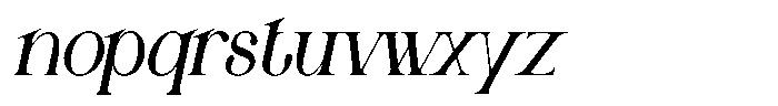 Molten Bold Slant Font LOWERCASE