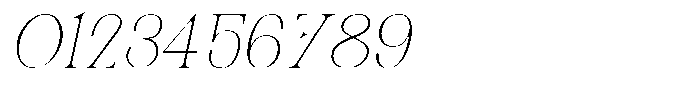 Molten Light Slant Font OTHER CHARS