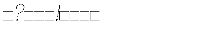 Molten Light Slant Font OTHER CHARS