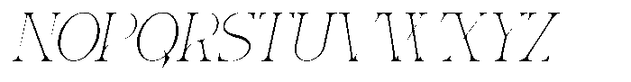 Molten Light Slant Font UPPERCASE
