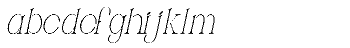 Molten Light Slant FONT