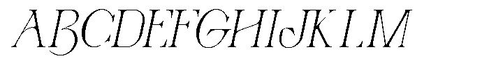 Molten Regular Slant Font UPPERCASE